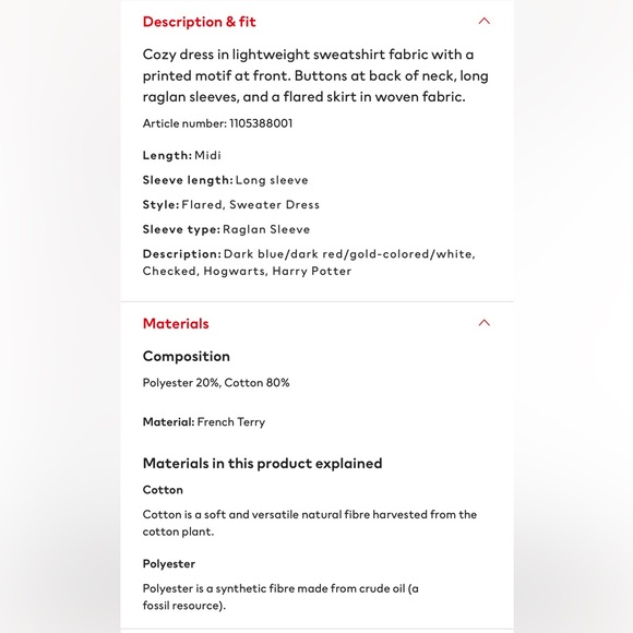 5/$10 H&M baby dress Hogwarts/Harry Potter , size 6-9m - Picture 8 of 8